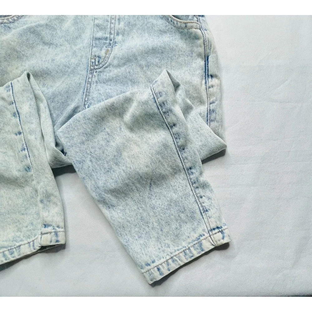 Y&F Overalls & Vigoss Shorts Girls Size 9 10 Lot Acid Wash Daisy Floral Denim